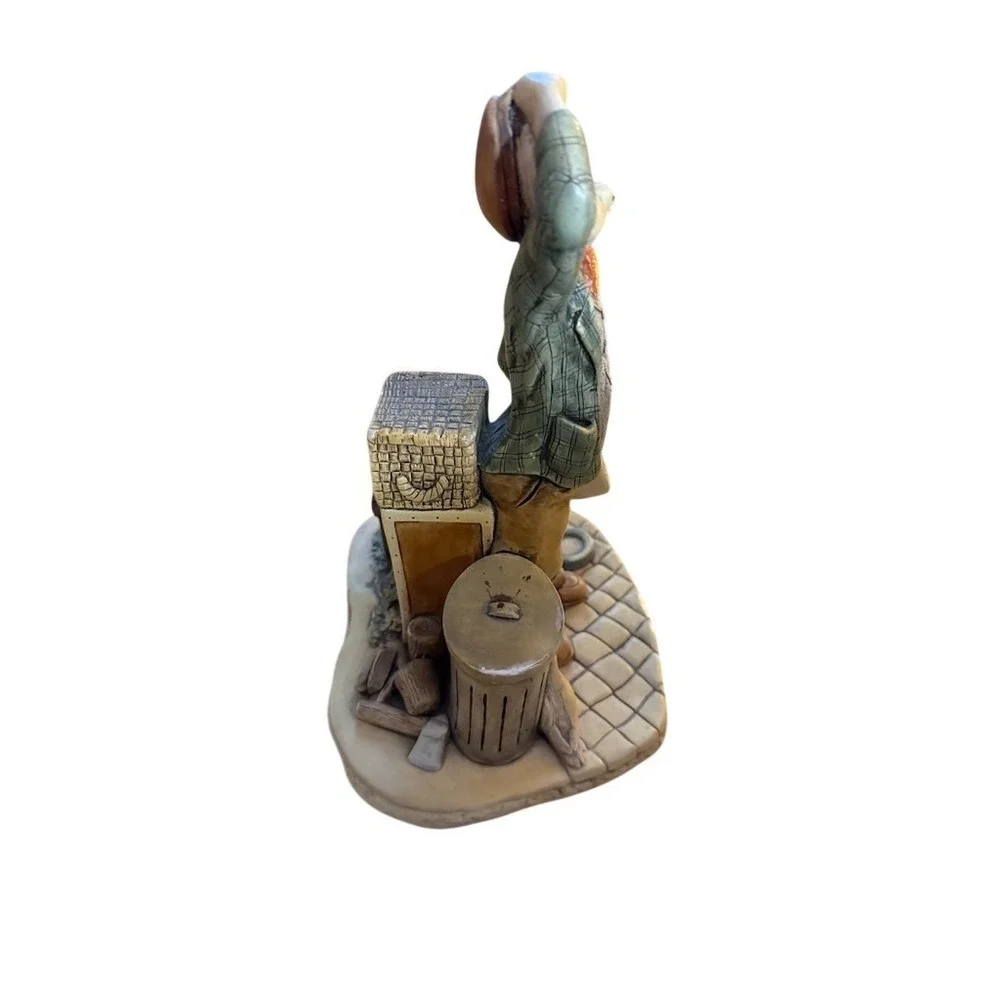 Naturecraft Late Homer Figurine Man Doghouse Dove Whimsical Vintage‎ England